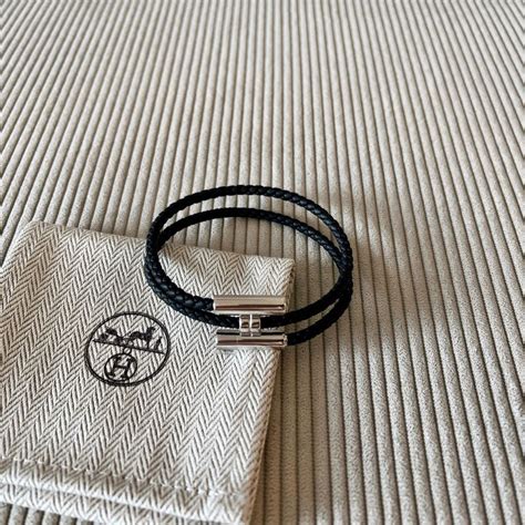 hermes leather and gold bracelet|hermes leather bracelet men.